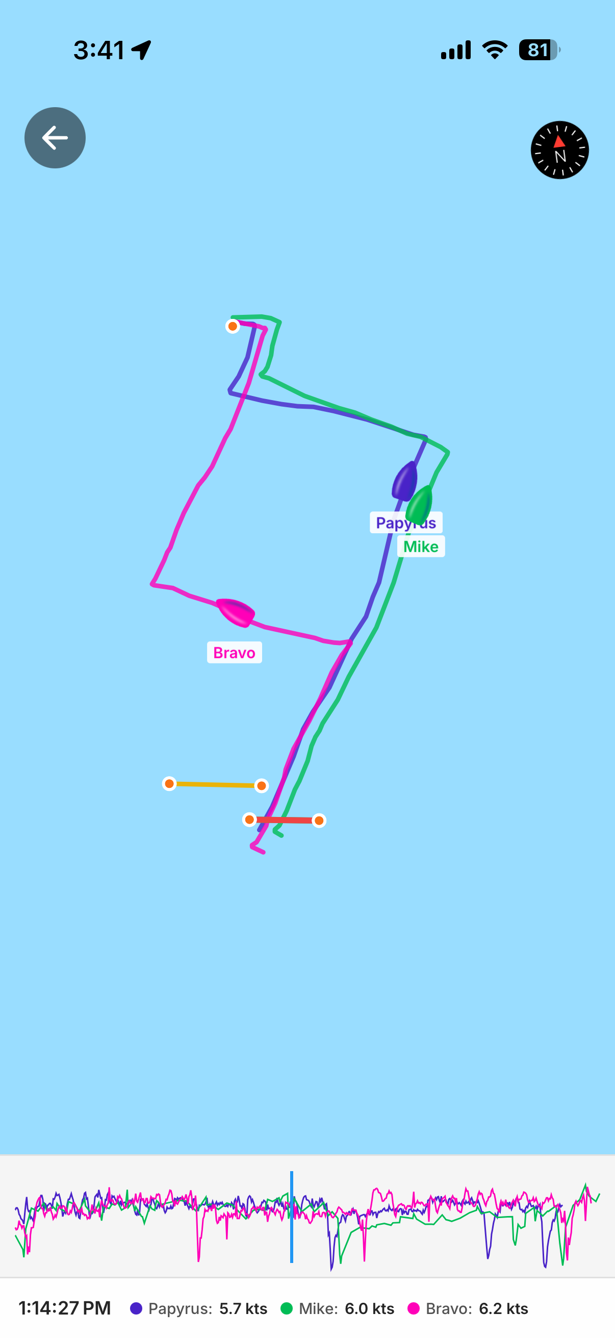 Full screen race map