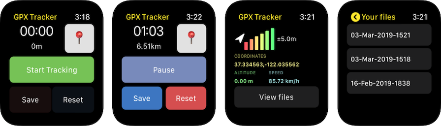 Open GPX Tracker for Apple
Watch