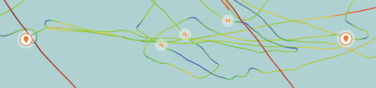 Use your GPS to ping the start line
